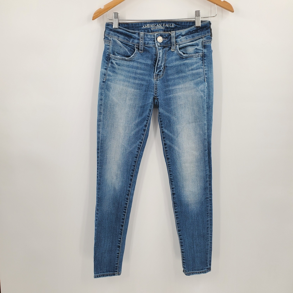 ♧♧ American Eagle Outfitters Women's Jeggings Blue Jeans Size 0